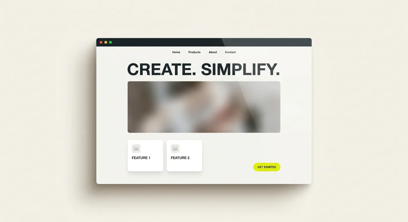Voorbeeld van websites